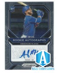 2021 Panini Prizm Anderson Tejeda Base Rookie RC Auto | Texas Rangers